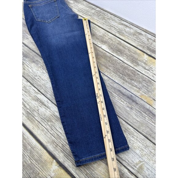 Encore By Indian Menzel Petite Skinny Ankle Jeans Size 12 Medium Wash A516302 - Picture 16 of 16